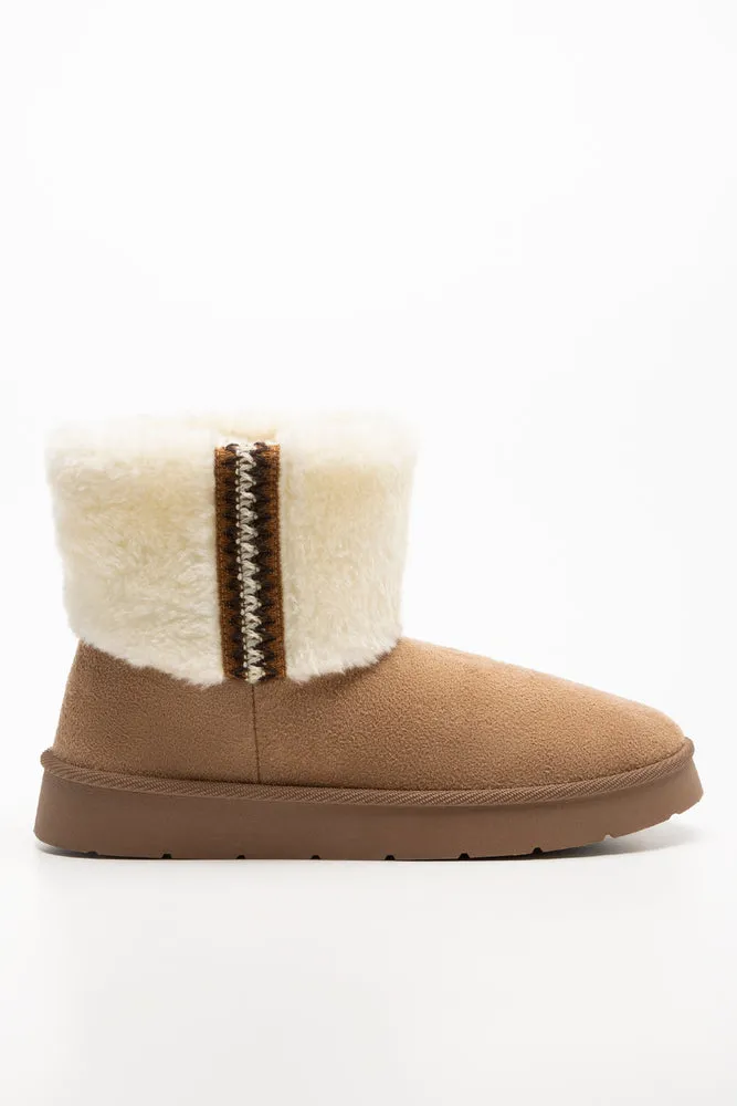 Fur Comfy Boots Natural sold by Ackermas product image thumbnail 2