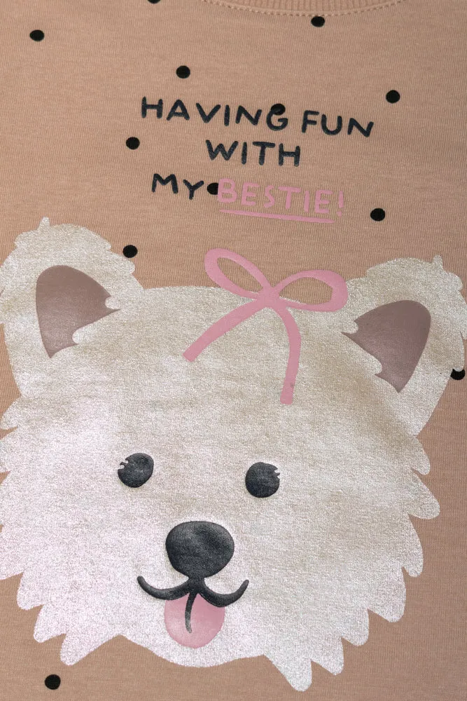 Dog Long Sleeve T-Shirt Natural sold by Ackermas product image thumbnail 2