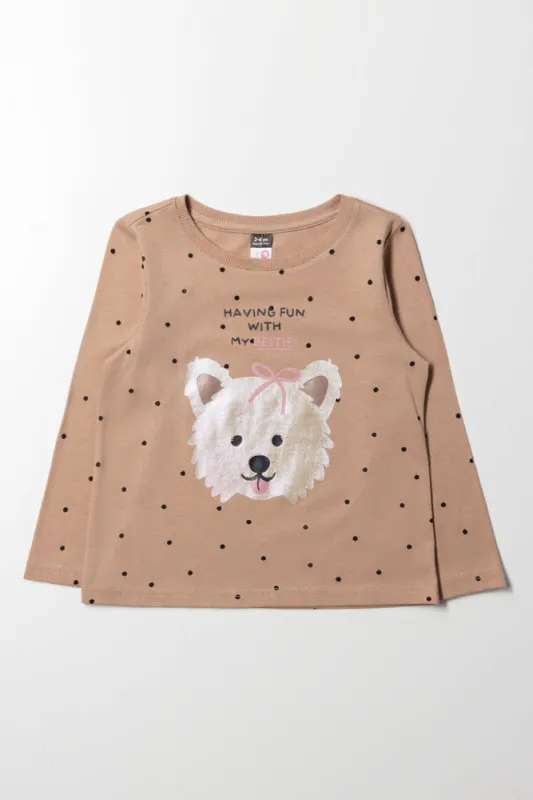 Dog Long Sleeve T-Shirt Natural sold by Ackermas