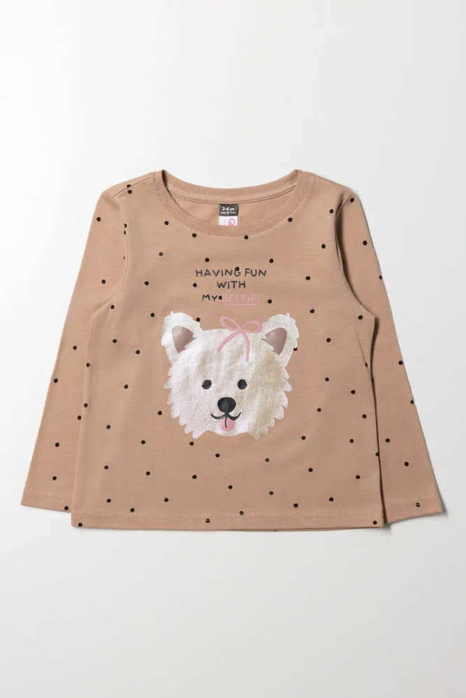 Dog Long Sleeve T-Shirt Natural sold by Ackermas