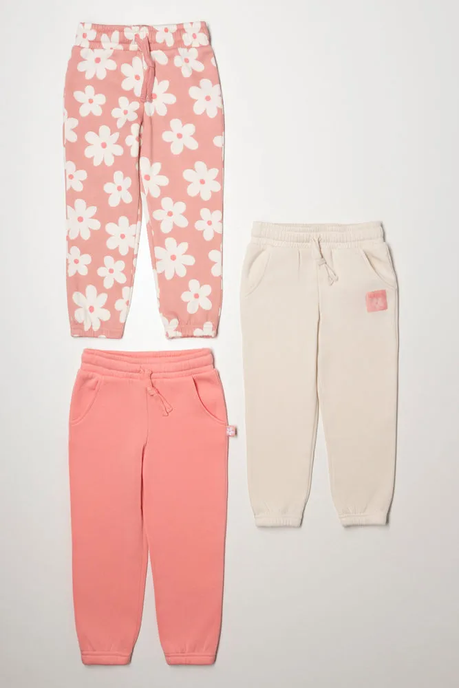 3 Pack Flower Trackpants Pink sold by Ackermas