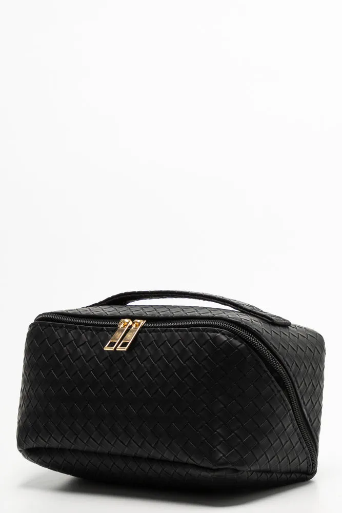 Plaited Toiletry Bag Black sold by Ackermas product image thumbnail 2