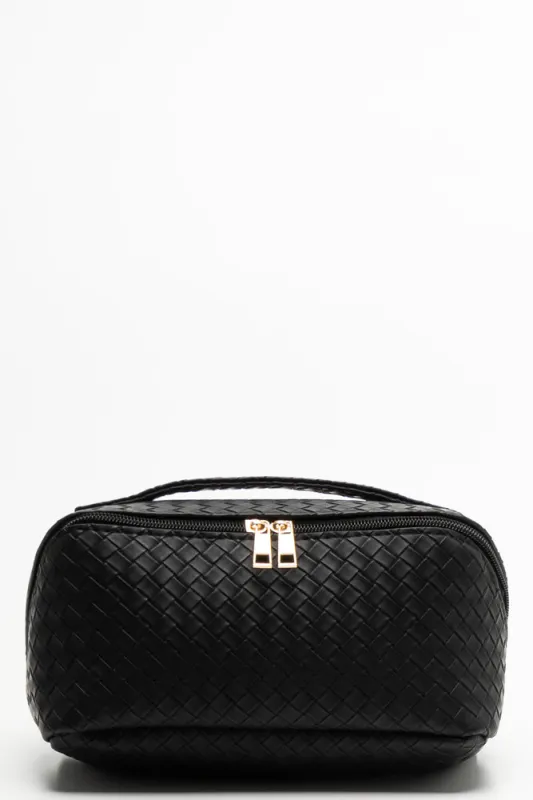 Plaited Toiletry Bag Black sold by Ackermas
