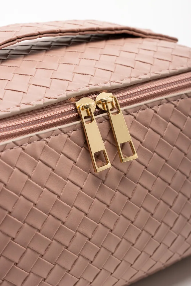 Plaited Toiletry Bag Light Pink sold by Ackermas product image thumbnail 4