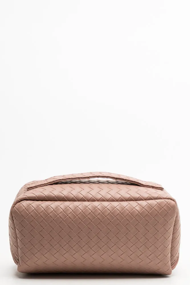Plaited Toiletry Bag Light Pink sold by Ackermas product image thumbnail 3