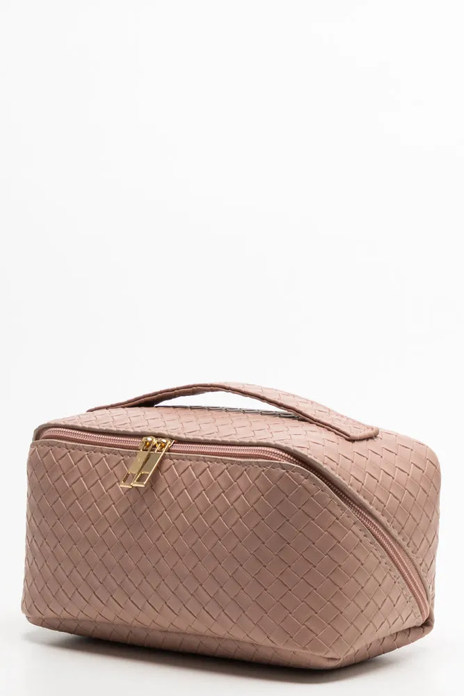 Plaited Toiletry Bag Light Pink sold by Ackermas product image thumbnail 2