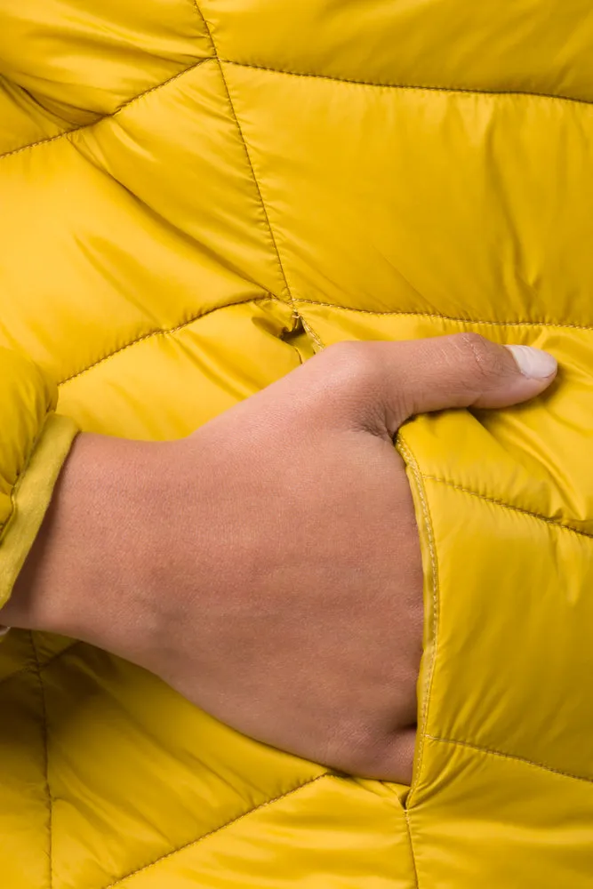 Hooded Puffer Jacket Yellow sold by Ackermas product image thumbnail 4