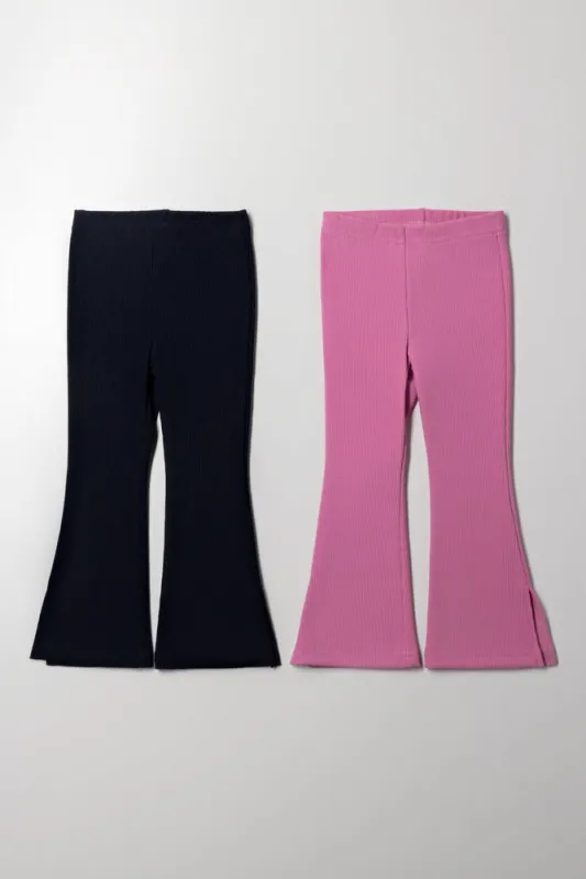 2 Pack Flare Leggings Pink And Navy sold by Ackermas