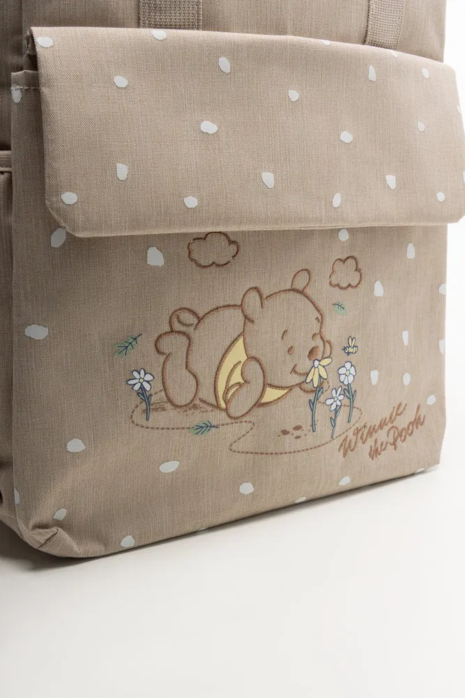 Winnie The Pooh Backpack Nappy Bag Natural sold by Ackermas product image thumbnail 5