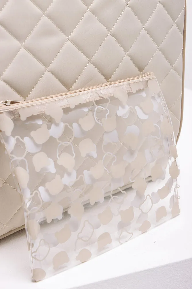 Upper Handle Backpack Nappy Bag Natural sold by Ackermas product image thumbnail 5