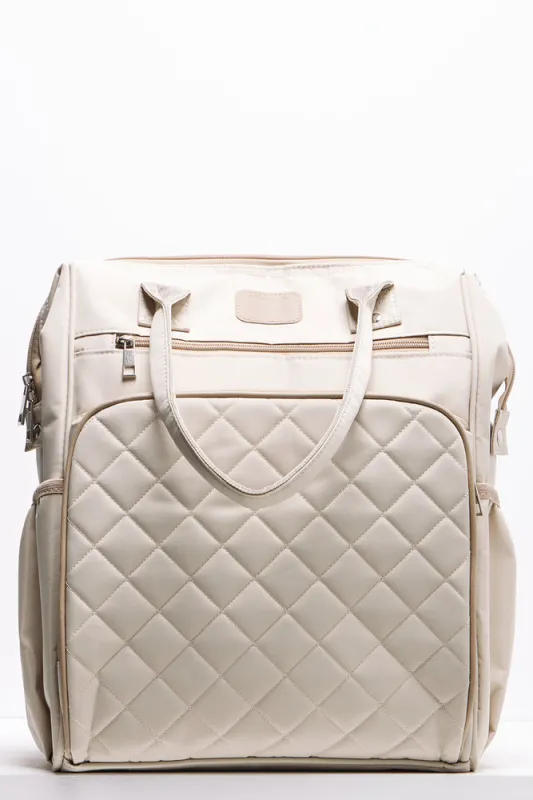Upper Handle Backpack Nappy Bag Natural sold by Ackermas