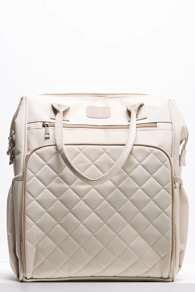 Upper Handle Backpack Nappy Bag Natural sold by Ackermas