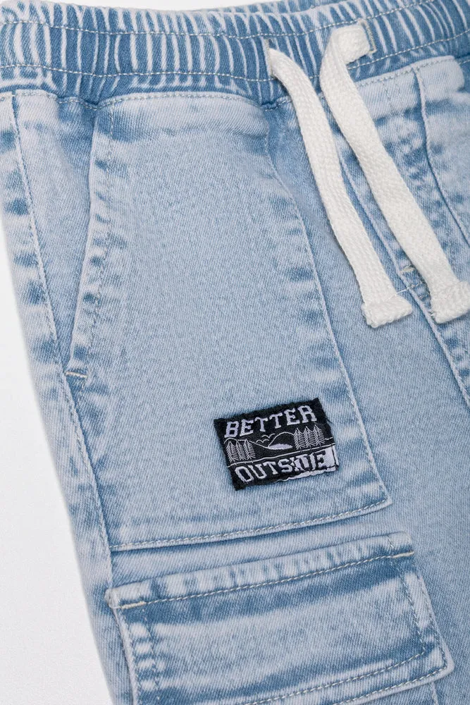 Cargo Pants Light Blue sold by Ackermas product image thumbnail 2