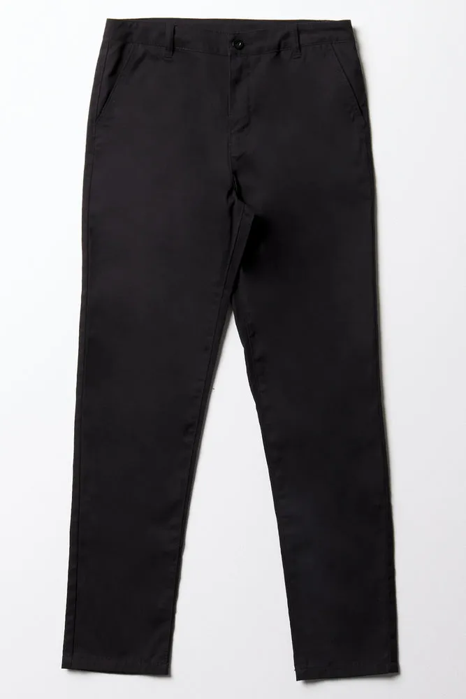 Chino Pants Black sold by Ackermas
