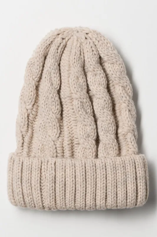 Chunky Beanie Natural sold by Ackermas
