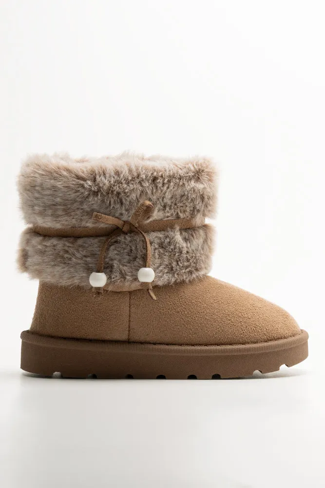 Fur Comfy Boots Tan sold by Ackermas product image thumbnail 2