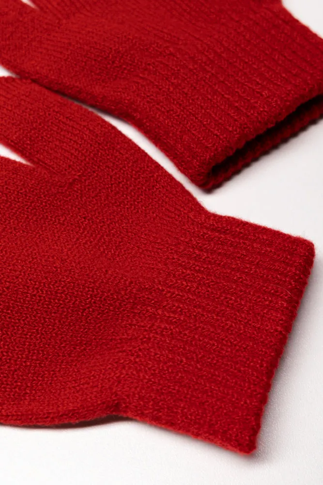 Beanie And Gloves Set Red sold by Ackermas product image thumbnail 3