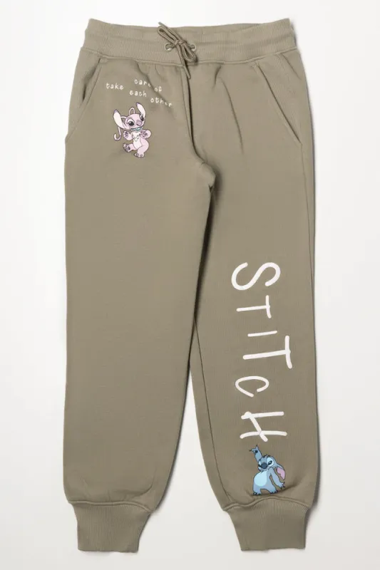 Lilo & Stitch Rib Trackpants Natural sold by Ackermas