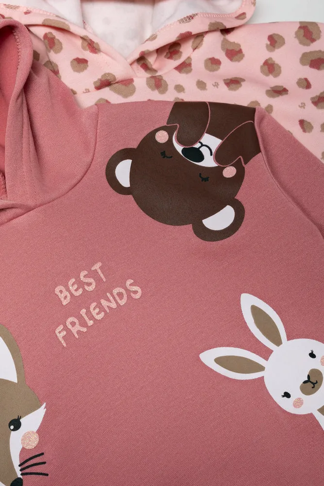 2 Pack Best Friends Hoodies Pink sold by Ackermas product image thumbnail 2