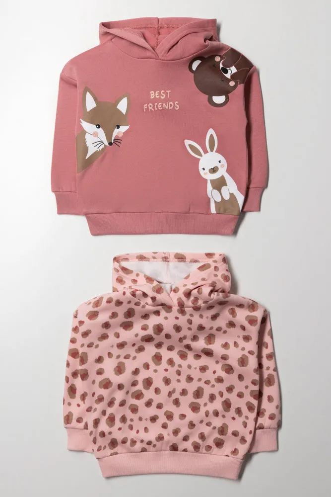 2 Pack Best Friends Hoodies Pink sold by Ackermas