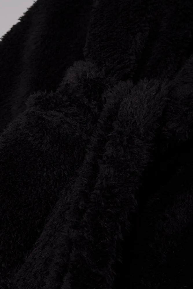 Shaggy Hooded Gown Black sold by Ackermas product image thumbnail 2