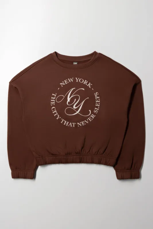 Crew Neck Tracktop Brown sold by Ackermas