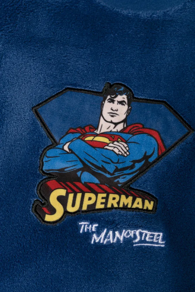 Superman Long Sleeve Pyjamas Blue sold by Ackermas product image thumbnail 2