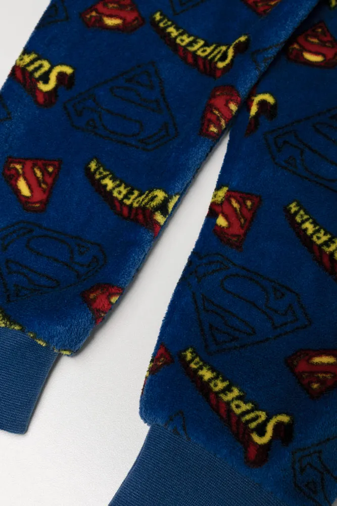 Superman Long Sleeve Pyjamas Blue sold by Ackermas product image thumbnail 3