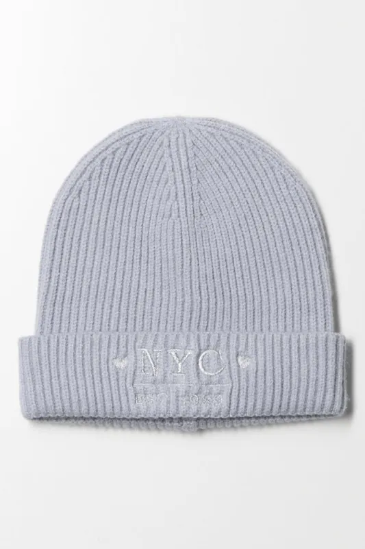 NYC Beanie Light Blue sold by Ackermas
