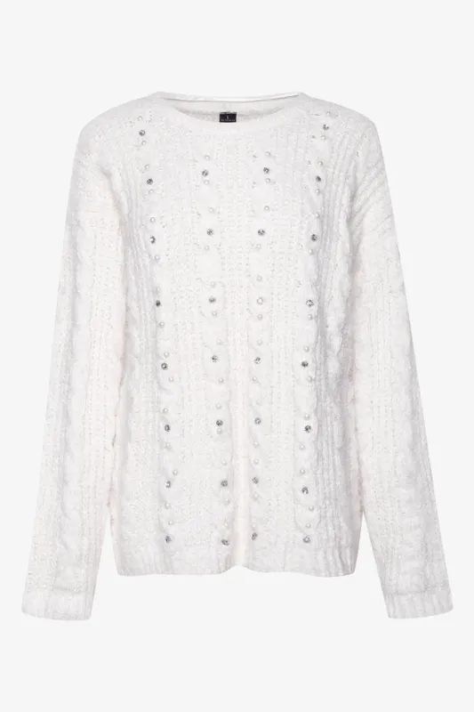 Diamante And Pearl Jersey Cream sold by Ackermas