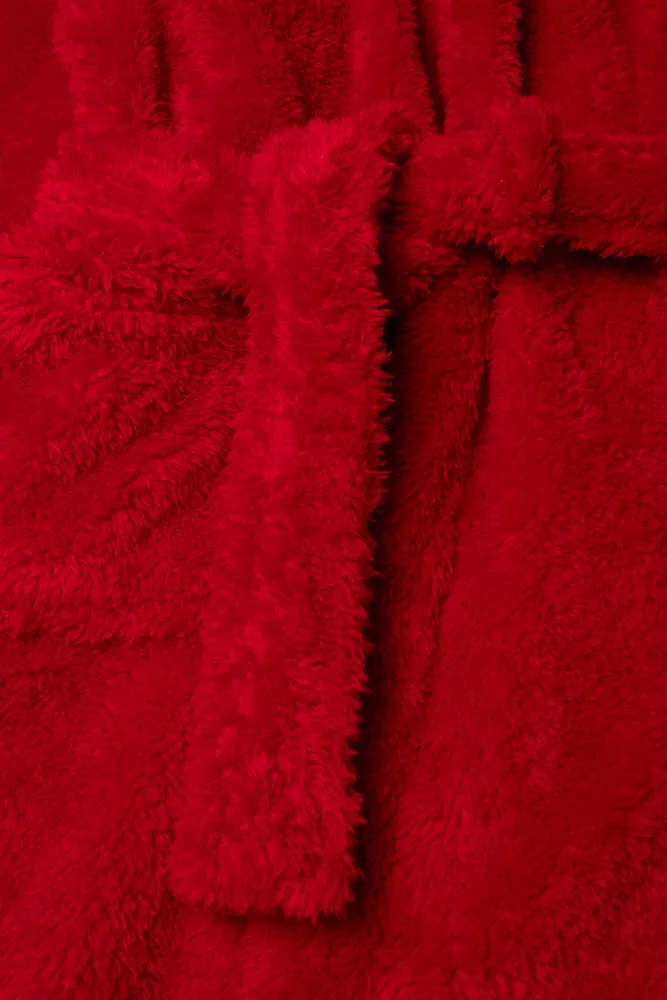 Shaggy Hooded Gown Red sold by Ackermas product image thumbnail 2