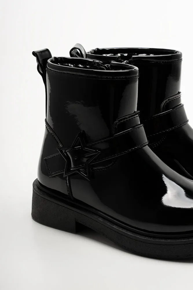Star Double Strap Boots Black sold by Ackermas product image thumbnail 4
