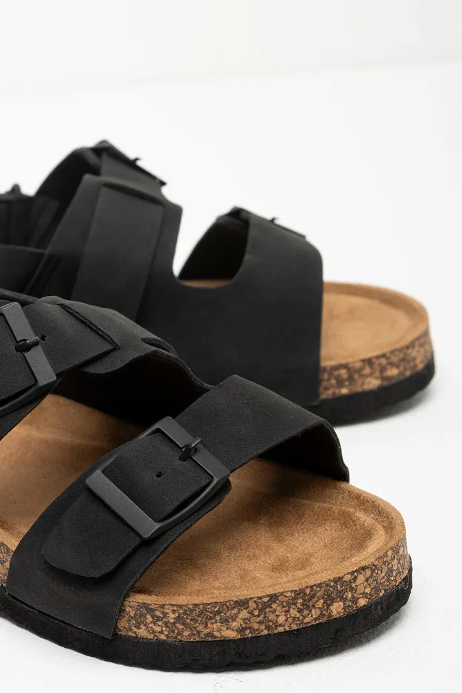 Double Strap Sandals Black sold by Ackermas product image thumbnail 3