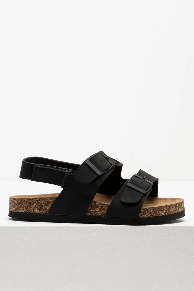 Double Strap Sandals Black sold by Ackermas product image thumbnail 2