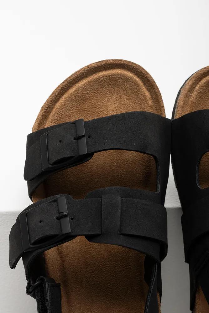 Double Strap Sandals Black sold by Ackermas product image thumbnail 5