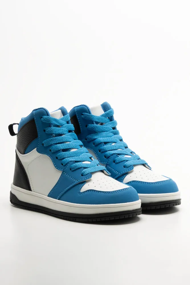 High Top Sneakers Blue sold by Ackermas