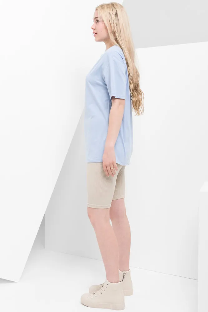 Miami Oversized Short Sleeve T-Shirt Blue sold by Ackermas product image thumbnail 2