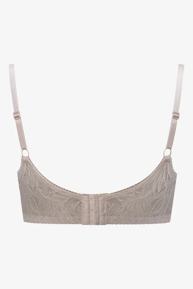 Plus Size 2 Pack Lace Non Padded Underwire Bras Burgundy And Natural sold by Ackermas product image thumbnail 4