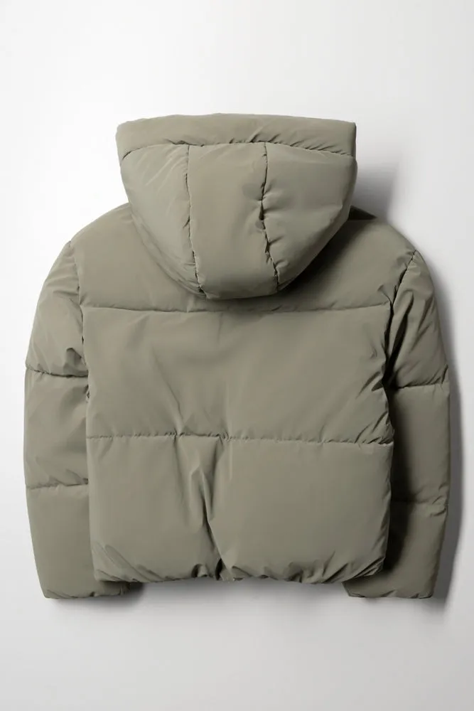 Hooded Puffer Jacket Green sold by Ackermas product image thumbnail 3