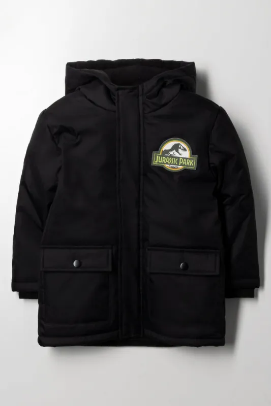 Jurassic World Parka Jacket Black sold by Ackermas