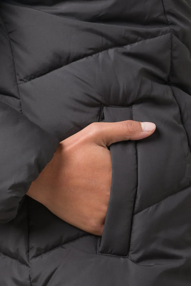 Fur Trim Hooded Puffer Jacket sold by Ackermas product image thumbnail 4