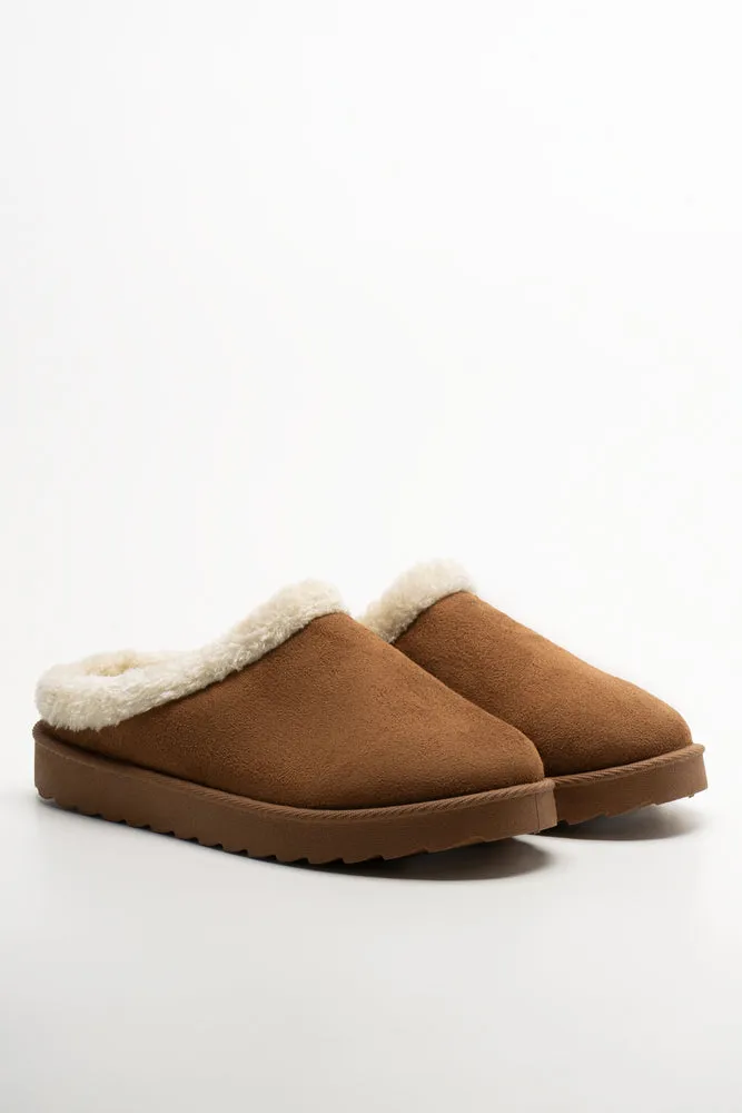 Fur Lined Slippers Natural sold by Ackermas