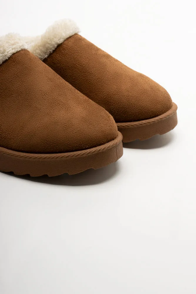 Fur Lined Slippers Natural sold by Ackermas product image thumbnail 3