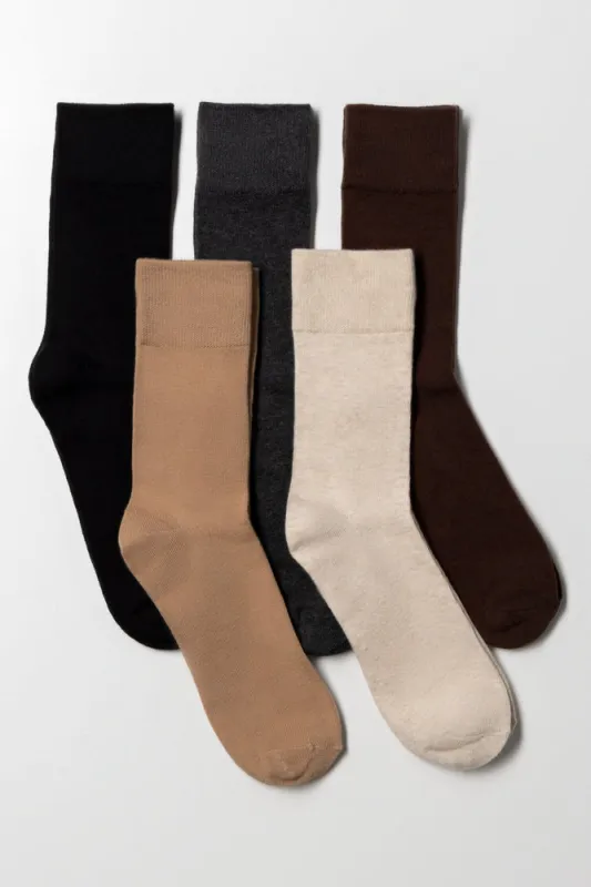 5 Pack Socks Multi Natural sold by Ackermas