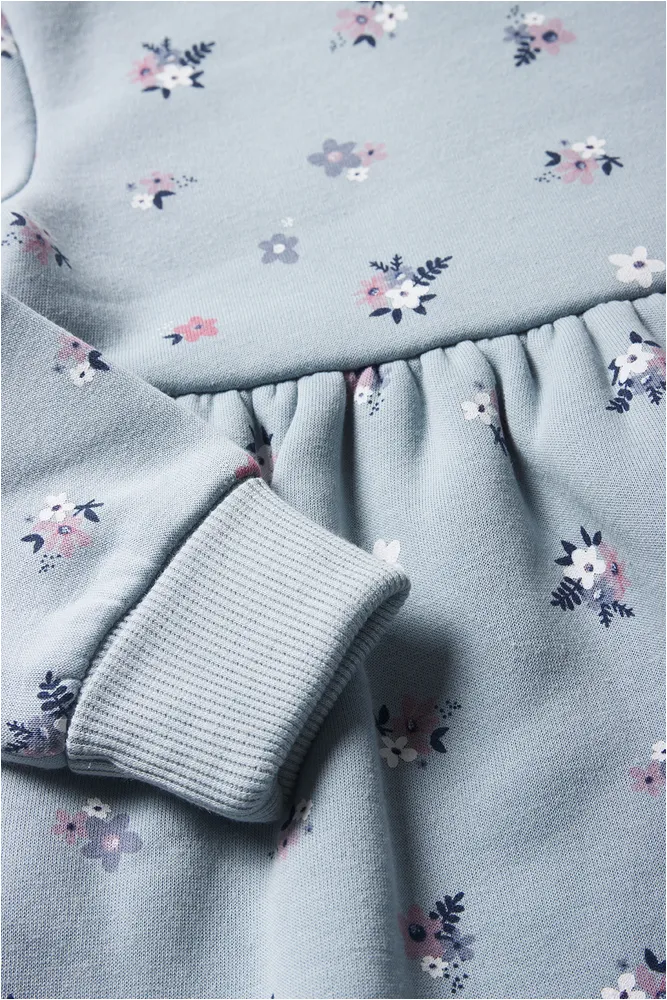 Floral Fit And Flare Dress Light Blue sold by Ackermas product image thumbnail 2