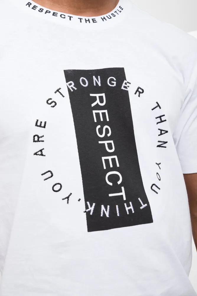 Relaxed Short Sleeve T-Shirt White sold by Ackermas product image thumbnail 4