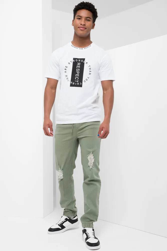 Relaxed Short Sleeve T-Shirt White sold by Ackermas