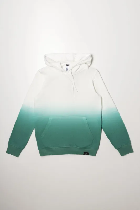 Dip Dye Hoodie Cream And Green sold by Ackermas