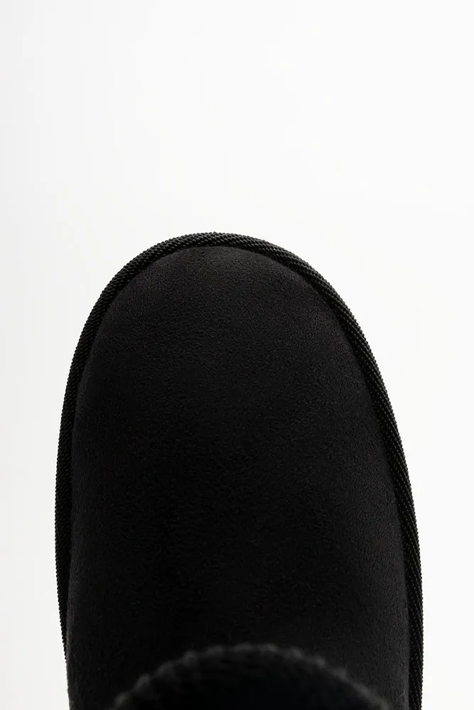 Knit Collar Boots Black sold by Ackermas product image thumbnail 5