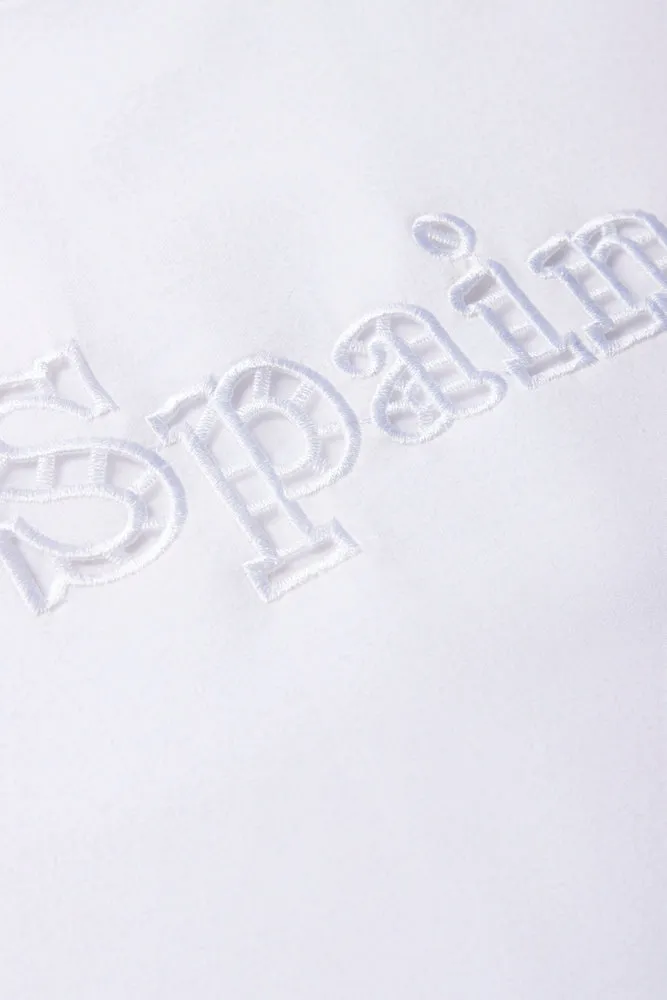 Oversized Short Sleeve T-Shirt White sold by Ackermas product image thumbnail 2